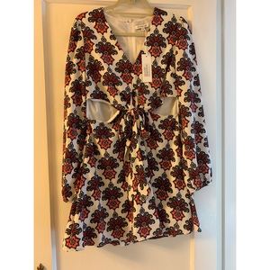 Glamorous - Patterned Dress with Cut-Outs